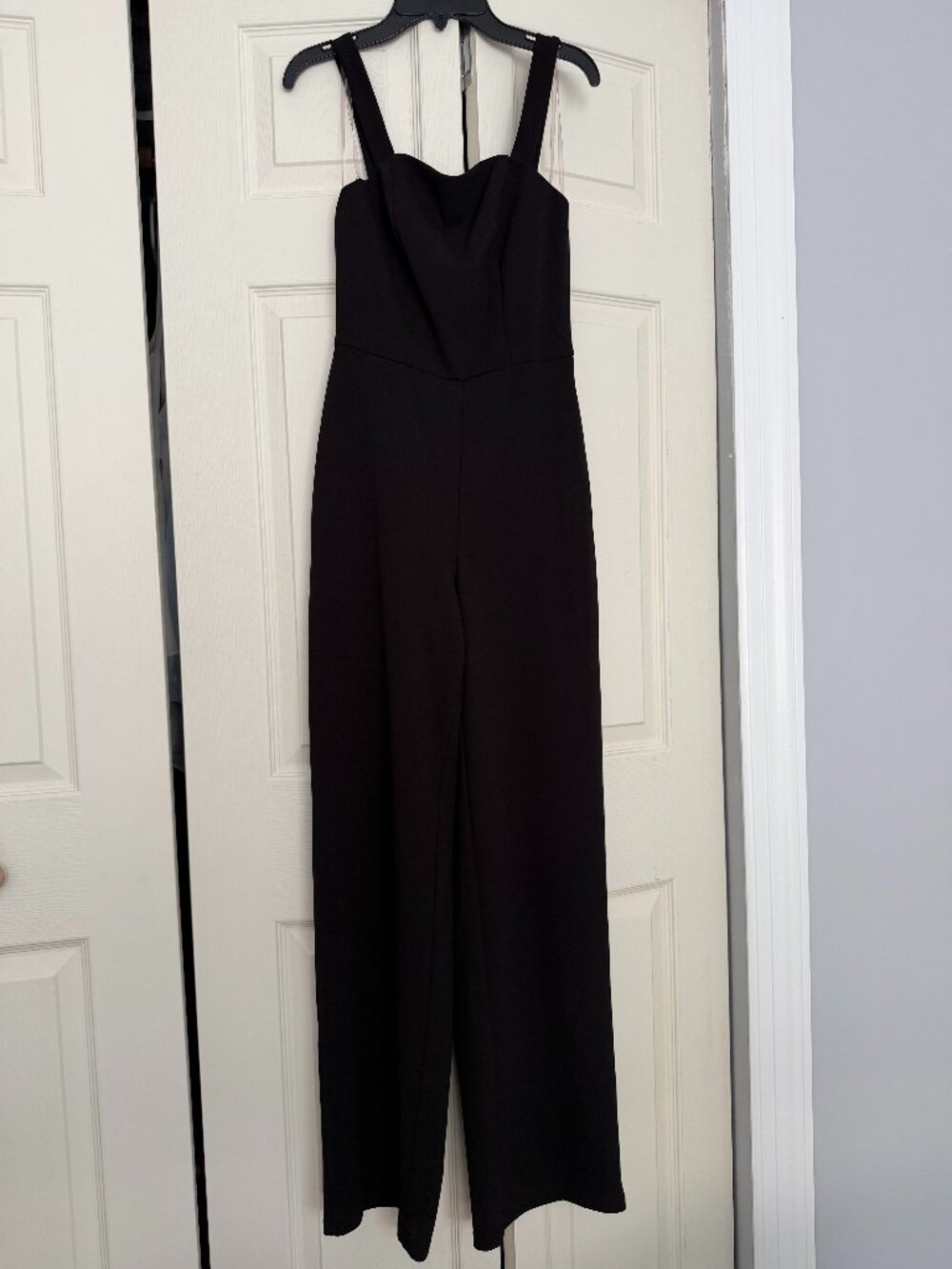 Crystal Sky Black Wide Leg Jumpsuit XS